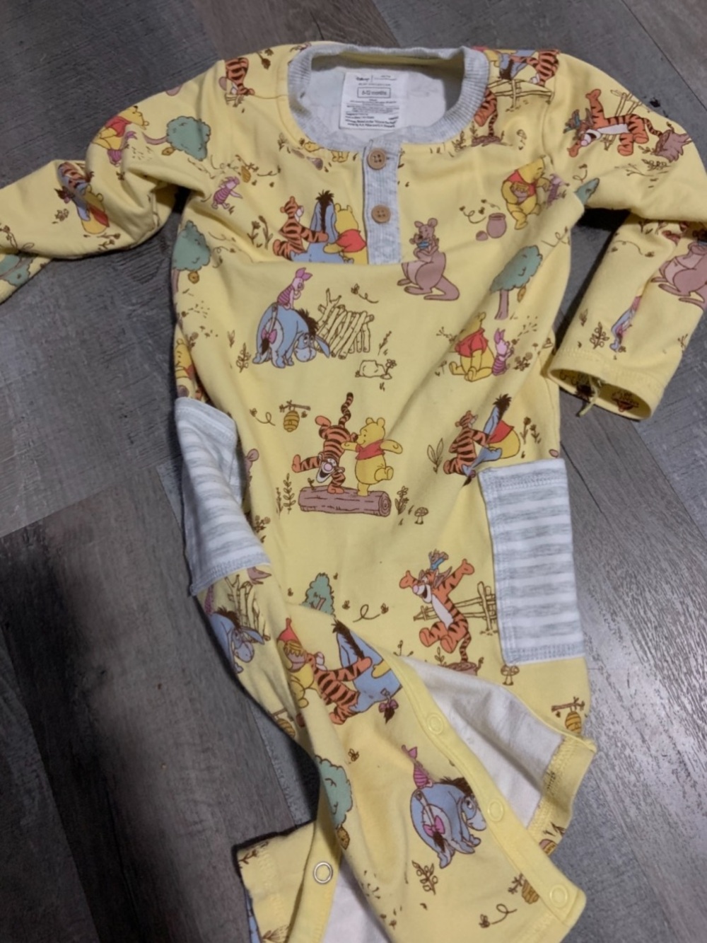Little sleepies, play line, Winnie the Pooh Kids Pajamas Sleep Romper
